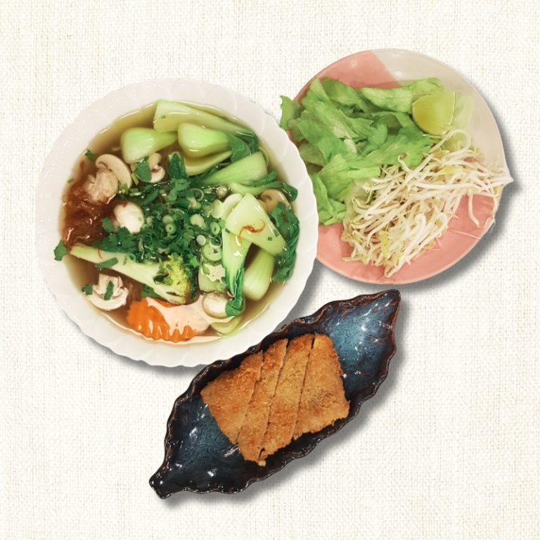 Crispy Chicken Noodle Soup